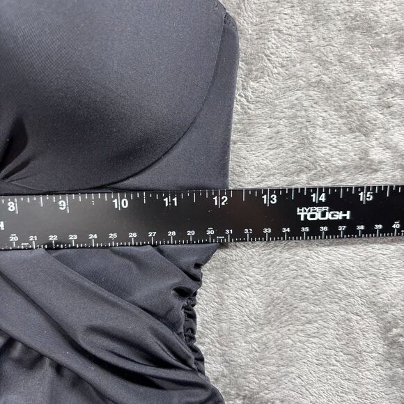 Victoria Secret Unforgettable One Piece Swimsuit Halter Underwire Black 34B E105 - Picture 7 of 10